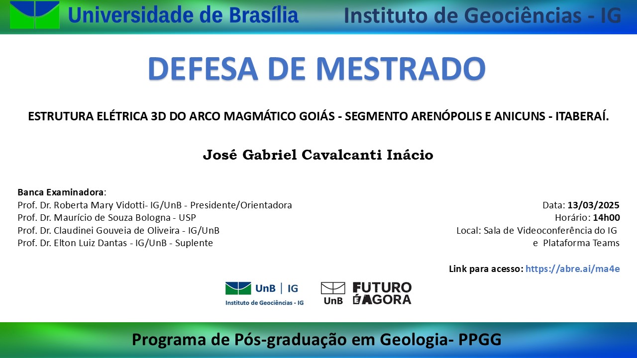José Gabriel Cavalcanti Inácio PPGG mestrado